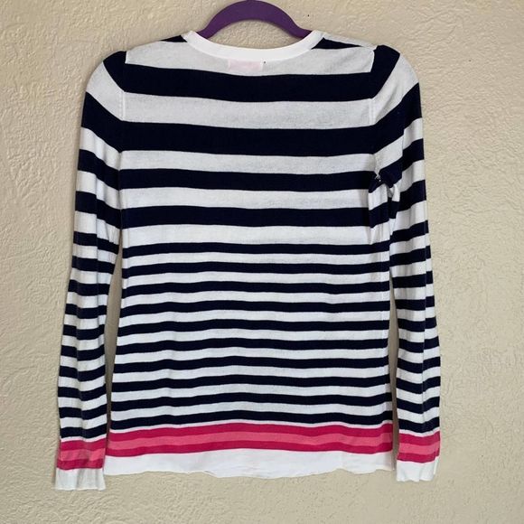Lilly Pulitzer Striped Long Sleeve Shirt Size Small - Picture 4 of 12